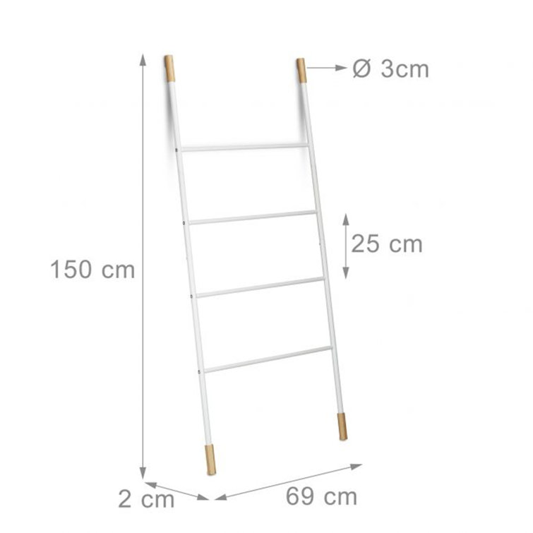 Rebrilliant Towel Ladder FreeStanding Drying Rack Wayfair.co.uk